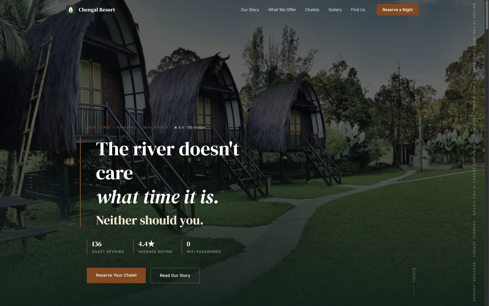 Chengal Resort chalet site