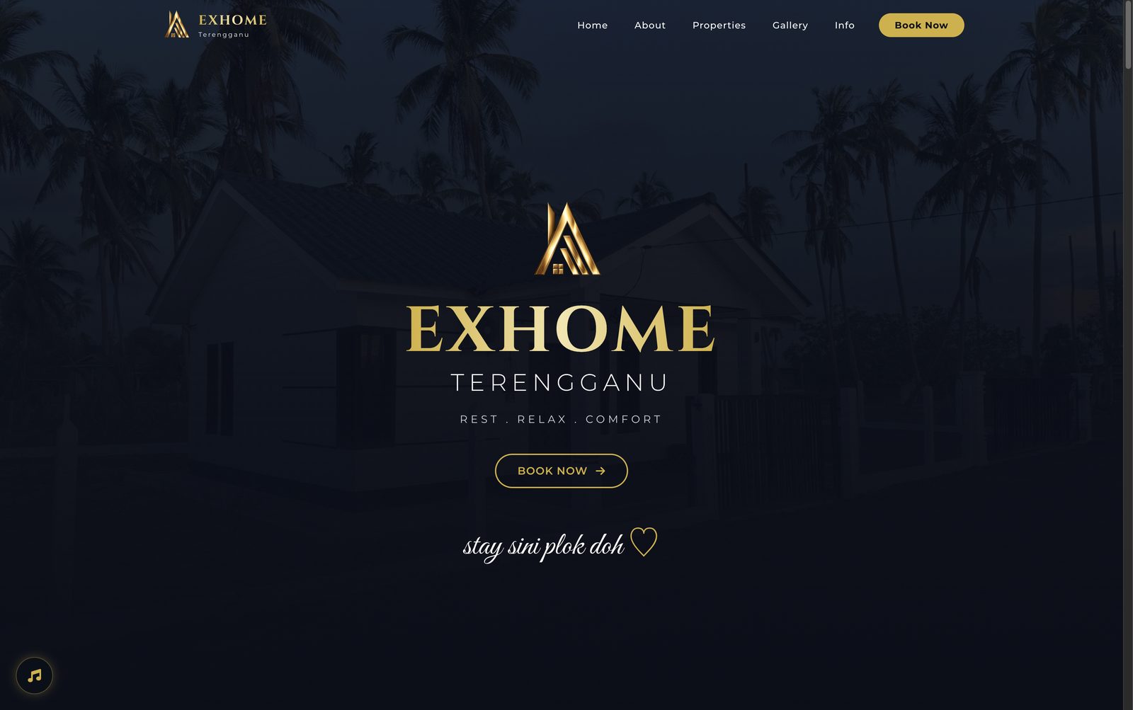 ExHome Terengganu homestay site