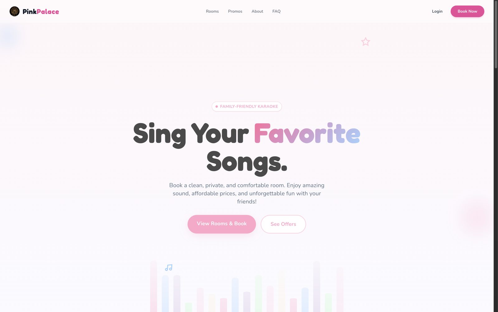 Pink Palace karaoke booking site